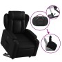 Sillón reclinable elevable cuero artificial negro en Sillones | Comprar online en Foru.es