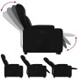Sillón reclinable elevable cuero artificial negro en Sillones | Comprar online en Foru.es