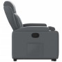 Sillón reclinable elevable cuero artificial gris en Sillones | Comprar online en Foru.es