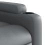 Sillón reclinable elevable cuero artificial gris en Sillones | Comprar online en Foru.es
