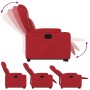 Sillón reclinable elevable cuero artificial rojo en Sillones | Comprar online en Foru.es