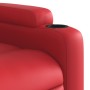 Sillón reclinable elevable cuero artificial rojo en Sillones | Comprar online en Foru.es