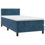 Cama box spring con colchón terciopelo azul oscuro 90x190 cm de , Camas y somieres - Ref: Foro24-3141279, Precio: 298,37 €, D...