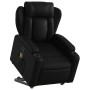 Sillón reclinable de masaje de pie cuero artificial negro en Sillones | Comprar online en Foru.es