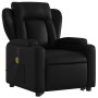 Sillón reclinable de masaje de pie cuero artificial negro en Sillones | Comprar online en Foru.es
