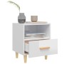 Mesitas de noche 2 unidades blanco brillante 40x35x47 cm de , Mesitas de noche - Ref: Foro24-812019, Precio: 87,29 €, Descuen...