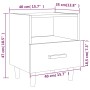 Mesitas de noche 2 unidades blanco brillante 40x35x47 cm de , Mesitas de noche - Ref: Foro24-812019, Precio: 87,29 €, Descuen...