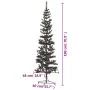 Árbol de Navidad delgado negro 180 cm de , Arboles de navidad - Ref: Foro24-329219, Precio: 35,48 €, Descuento: %
