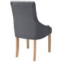 Sillas de comedor 2 unidades tela gris oscuro de vidaXL, Sillas de comedor - Ref: Foro24-243636, Precio: 255,20 €, Descuento: %