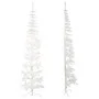 Medio árbol de Navidad artificial con soporte blanco 210 cm de , Arboles de navidad - Ref: Foro24-344567, Precio: 19,25 €, De...