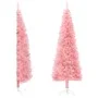 Medio árbol de Navidad artificial con soporte rosa 180 cm de , Arboles de navidad - Ref: Foro24-344571, Precio: 16,12 €, Desc...