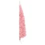 Medio árbol de Navidad artificial con soporte rosa 180 cm de , Arboles de navidad - Ref: Foro24-344571, Precio: 16,12 €, Desc...