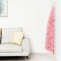 Medio árbol de Navidad artificial con soporte rosa 240 cm de , Arboles de navidad - Ref: Foro24-344573, Precio: 20,62 €, Desc...