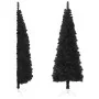 Medio árbol de Navidad artificial con soporte negro 240 cm de , Arboles de navidad - Ref: Foro24-344578, Precio: 20,42 €, Des...