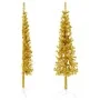 Medio árbol de Navidad artificial con soporte dorado 150 cm de , Arboles de navidad - Ref: Foro24-344590, Precio: 13,43 €, De...