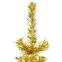 Medio árbol de Navidad artificial con soporte dorado 150 cm de , Arboles de navidad - Ref: Foro24-344590, Precio: 13,43 €, De...