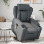 Sillón reclinable de masaje de pie cuero artificial gris en Sillones | Comprar online en Foru.es