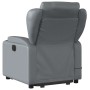 Sillón reclinable de masaje de pie cuero artificial gris en Sillones | Comprar online en Foru.es