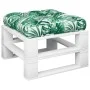 Cojín para palés tela estampado de hojas 60x61,5x10 cm de , Cojines para sillas y sofás - Ref: Foro24-360890, Precio: 21,53 €...