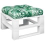 Cojín para palés tela estampado de hojas 60x61,5x10 cm de , Cojines para sillas y sofás - Ref: Foro24-360890, Precio: 21,82 €...