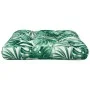 Cojín para palés tela estampado de hojas 60x61,5x10 cm de , Cojines para sillas y sofás - Ref: Foro24-360890, Precio: 21,53 €...