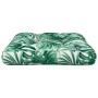 Cojín para palés tela estampado de hojas 60x61,5x10 cm de , Cojines para sillas y sofás - Ref: Foro24-360890, Precio: 21,82 €...