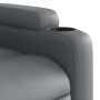 Sillón reclinable de masaje de pie cuero artificial gris en Sillones | Comprar online en Foru.es