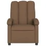 Sillón reclinable de tela marrón de , Sillones - Ref: Foro24-371731, Precio: 186,79 €, Descuento: %