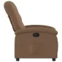 Sillón reclinable de tela marrón de , Sillones - Ref: Foro24-371731, Precio: 186,79 €, Descuento: %