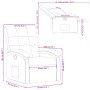 Sillón reclinable de tela marrón de , Sillones - Ref: Foro24-371731, Precio: 189,59 €, Descuento: %