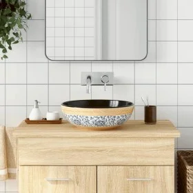 Lavabo sobre encimera redondo cerámica multicolor Φ41x14 cm de , Lavabos - Ref: Foro24-155056, Precio: 109,55 €, Descuento: %