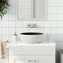 Lavabo sobre encimera redondo cerámica negro y gris Φ41x14 cm de , Lavabos - Ref: Foro24-155061, Precio: 98,93 €, Descuento: %
