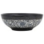 Lavabo sobre encimera redondo cerámica negro y azul Φ41x14 cm de , Lavabos - Ref: Foro24-155063, Precio: 92,64 €, Descuento: %