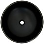 Lavabo sobre encimera redondo cerámica negro y azul Φ41x14 cm de , Lavabos - Ref: Foro24-155063, Precio: 92,64 €, Descuento: %