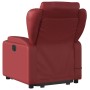 Sillón reclinable de masaje de pie cuero artificial rojo tinto en Sillones | Comprar online en Foru.es