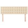Cabeceros 2 unidades tela color crema 72x5x78/88 cm de , Cabeceros y pies de cama - Ref: Foro24-346461, Precio: 68,45 €, Desc...