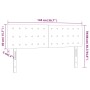 Cabeceros 2 unidades tela color crema 72x5x78/88 cm de , Cabeceros y pies de cama - Ref: Foro24-346461, Precio: 68,45 €, Desc...