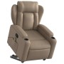 Sillón reclinable masaje pie cuero artificial color capuchino en Sillones | Comprar online en Foru.es
