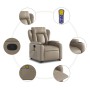 Sillón reclinable masaje pie cuero artificial color capuchino en Sillones | Comprar online en Foru.es
