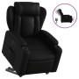 Sillón reclinable y elevable eléctrico cuero sintético negro en Sillones | Comprar online en Foru.es