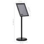 Soporte de pie para carteles A4 de aleación de aluminio negro de , Mostradores - Ref: Foro24-51208, Precio: 37,80 €, Descuent...