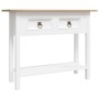 Mesa consola Corona Range de pino mexicano blanco 90x34,5x73 cm de , Mesas auxiliares - Ref: Foro24-282646, Precio: 89,71 €, ...