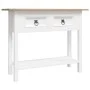 Mesa consola Corona Range de pino mexicano blanco 90x34,5x73 cm de , Mesas auxiliares - Ref: Foro24-282646, Precio: 88,32 €, ...