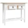 Mesa consola Corona Range de pino mexicano blanco 90x34,5x73 cm de , Mesas auxiliares - Ref: Foro24-282646, Precio: 88,32 €, ...