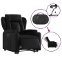 Sillón reclinable y elevable eléctrico cuero sintético negro en Sillones | Comprar online en Foru.es