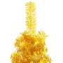 Medio árbol de Navidad artificial con soporte dorado 120 cm de , Arboles de navidad - Ref: Foro24-344589, Precio: 11,79 €, De...