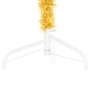 Medio árbol de Navidad artificial con soporte dorado 120 cm de , Arboles de navidad - Ref: Foro24-344589, Precio: 11,79 €, De...
