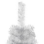 Medio árbol de Navidad artificial con soporte plateado 180 cm de , Arboles de navidad - Ref: Foro24-344596, Precio: 16,35 €, ...