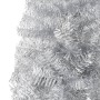 Medio árbol de Navidad artificial con soporte plateado 180 cm de , Arboles de navidad - Ref: Foro24-344596, Precio: 16,35 €, ...