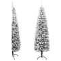 Mitad árbol Navidad artificial delgado con nieve 180 cm de , Arboles de navidad - Ref: Foro24-344606, Precio: 25,16 €, Descue...